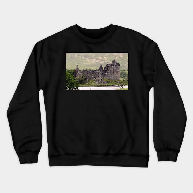 Kilchurn Castle Crewneck Sweatshirt by Jane Braat